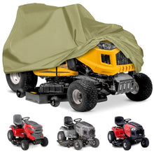 Lawn Tractor Cover Waterproof Canvas Snug Fit All-Weather Green