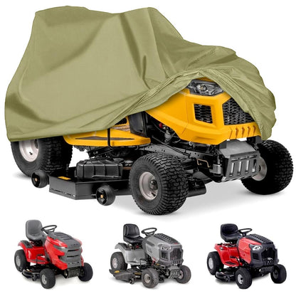 Lawn Tractor Cover Waterproof Canvas Snug Fit All-Weather Green