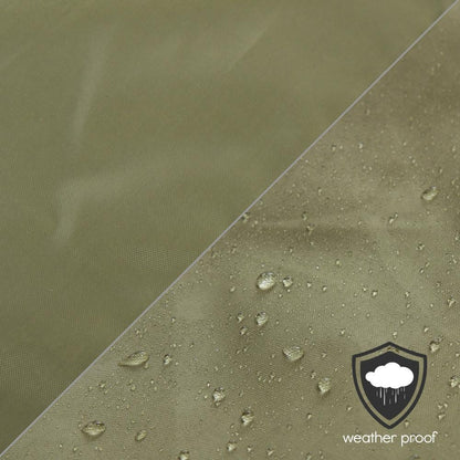 Lawn Tractor Cover Waterproof Canvas Snug Fit All-Weather Green