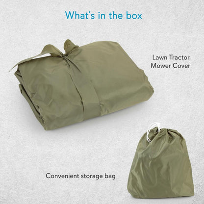Lawn Tractor Cover Waterproof Canvas Snug Fit All-Weather Green