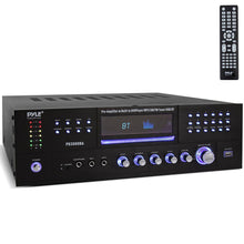 4-Channel Bluetooth Amplifier 3000W Peak, CD/DVD Player, FM Radio