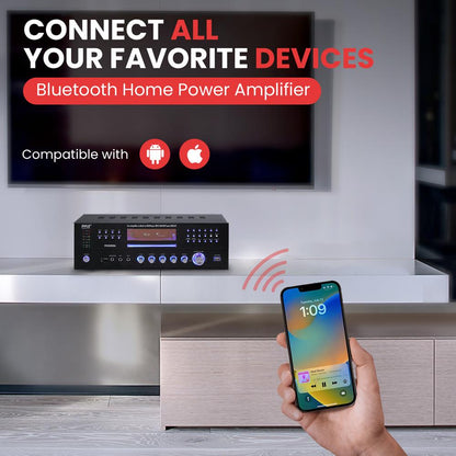 Wireless Bt Home Theater Amplifier Recei