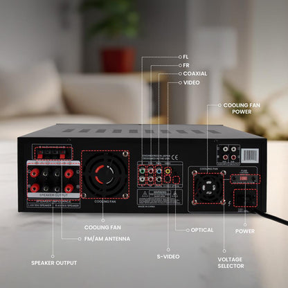 Wireless Bt Home Theater Amplifier Recei