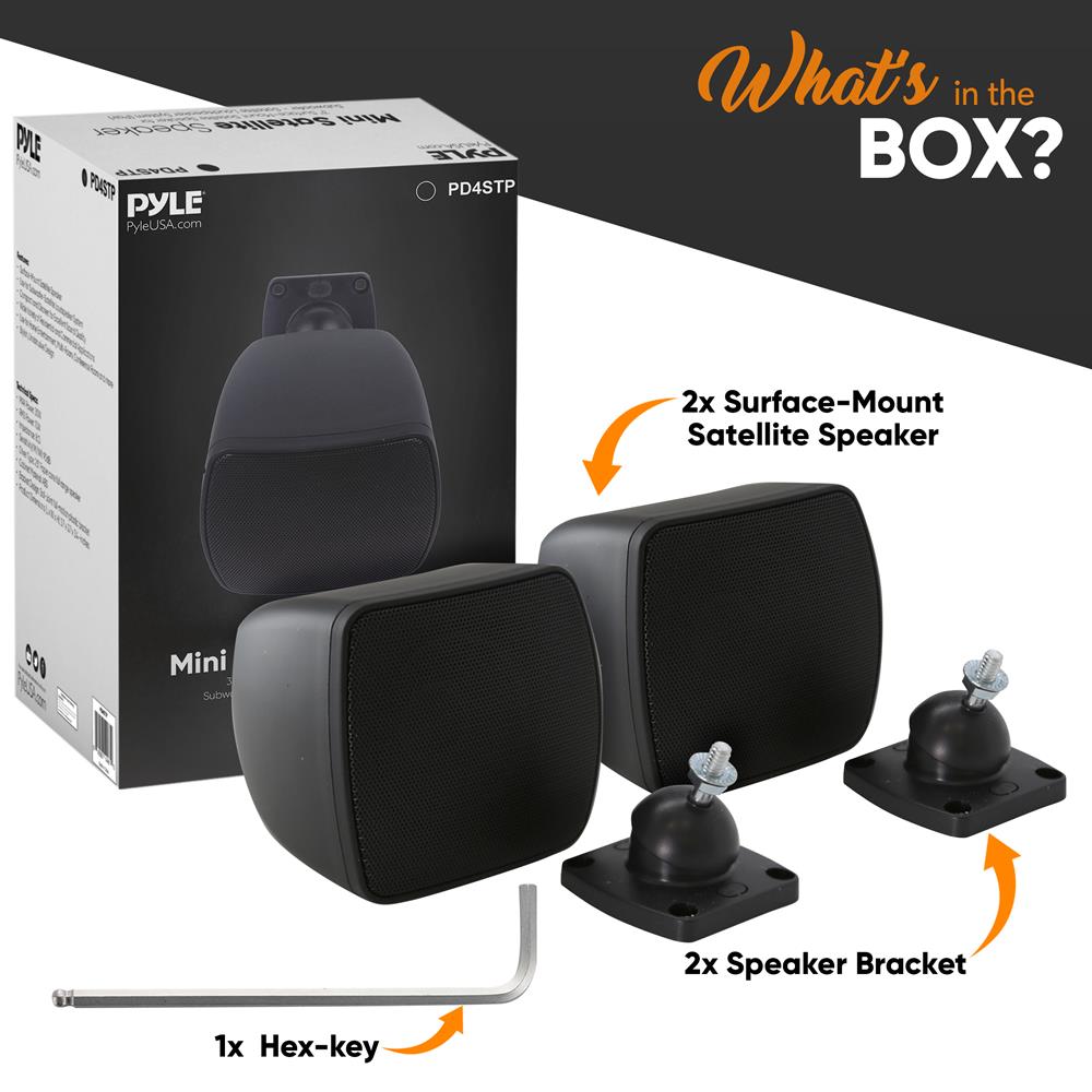 product image number 7 for Pyle Mini Satellite Speaker