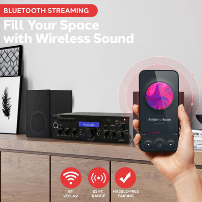 Bluetooth Home Stereo Amplifier Receiver