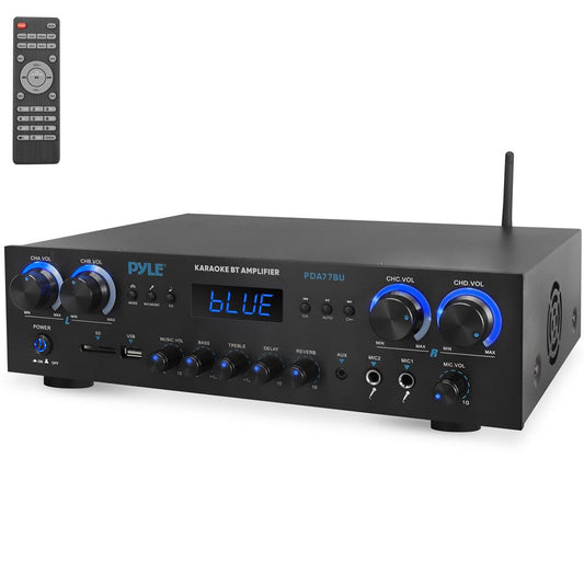 Bluetooth Home Theater Amplifier 800W 4-Channel Compact Design
