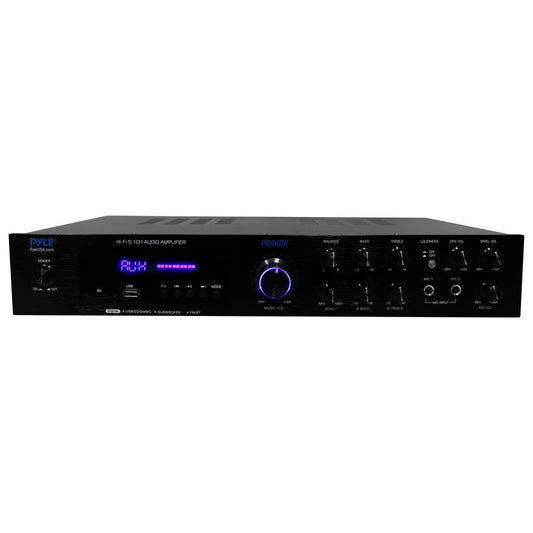 5-Channel Bluetooth Audio Amplifier, Wireless Streaming, VFD Display