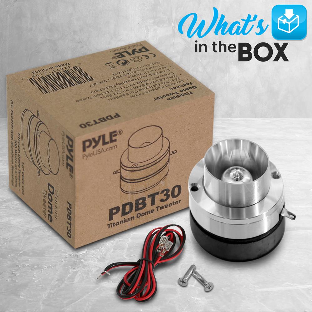 product image number 7 for Pyle Titanium Dome Tweeter