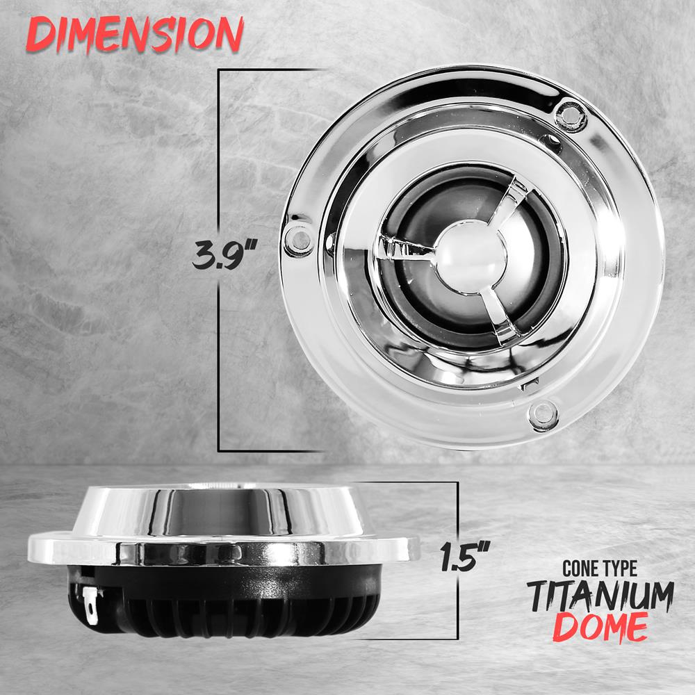 product image number 5 for Pyle 4'' Titanium Dome Tweeter