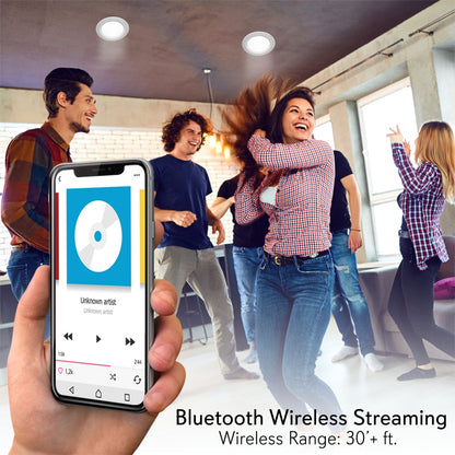 product image number 4 for Pyle 4.0'' Led Bluetooth Ceiling Speakers Kit