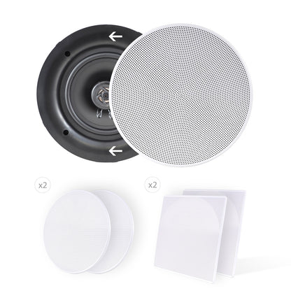 product image number 4 for Pyle 5.25'' Home In-Wall / Ceiling Speakers