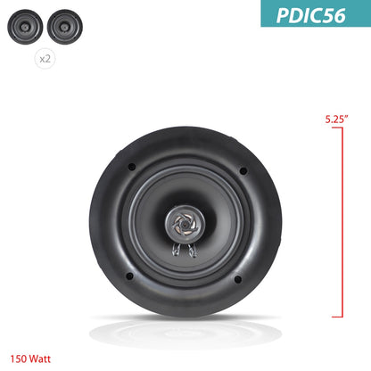 product image number 5 for Pyle 5.25'' Home In-Wall / Ceiling Speakers