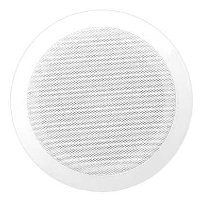 6.5" Ceiling Speakers Pair, 2-Way Stereo, 250W, Flush Mount, White