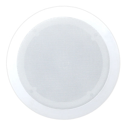 6.5" Ceiling Speakers Pair, 2-Way Sound, Easy Flush Mount, White