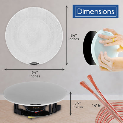 product image number 2 for Pyle 6.5'' Bluetooth Home Ceiling Speakers