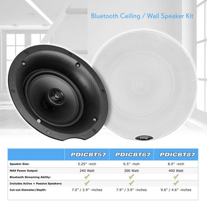 product image number 5 for Pyle USA 8.0'' Bluetooth Home Ceiling Speakers