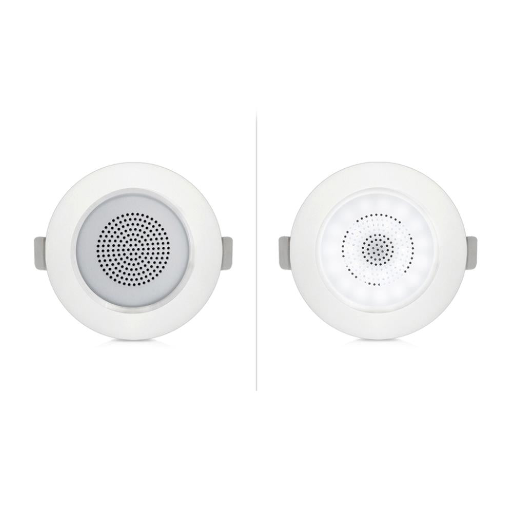 4" In-Wall/Ceiling Speakers, LED Lights, Aluminum Frame, 160W, White - Thumbnail 3