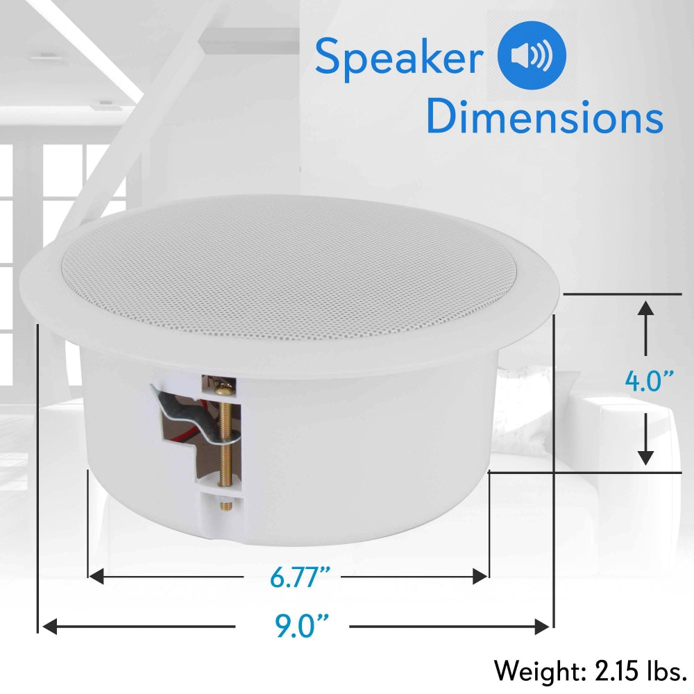 product image number 6 for Pyle 6.5'' In-Wall / Ceiling Speaker System