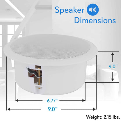 product image number 6 for Pyle 6.5'' In-Wall / Ceiling Speaker System