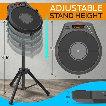 product image number 2 for Pyle Digital Practice Drum Pad