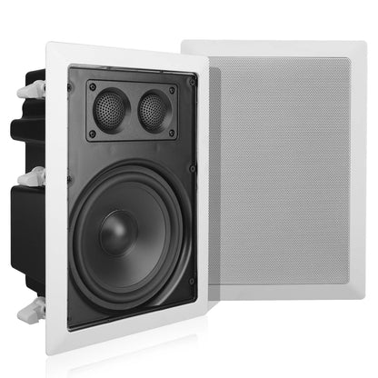 Ceiling Wall Speaker 400W Deep Bass 6.5" Enclosed System White