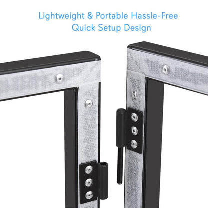 DJ Booth Cover Screen - Clean Look, Stretchable Lycra, White