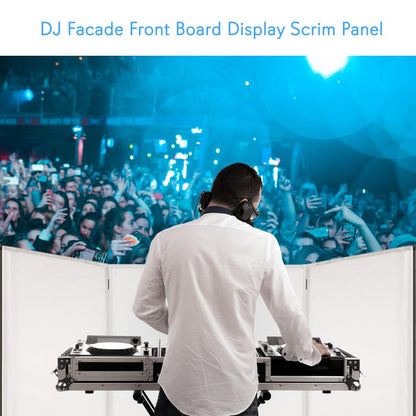 DJ Booth Cover Screen - Clean Look, Stretchable Lycra, White
