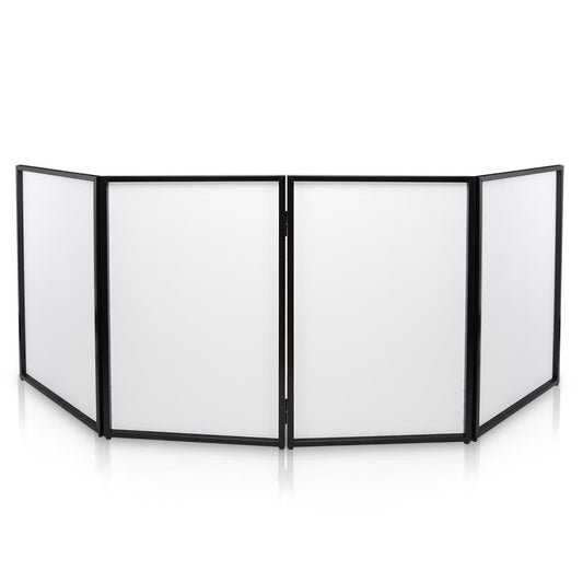 DJ Booth Cover Screen - Clean Look, Stretchable Lycra, White