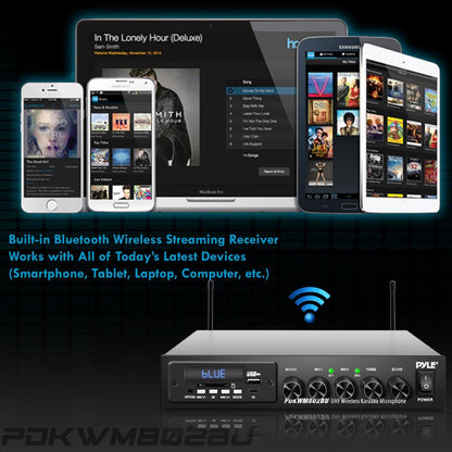 product image number 7 for Pyle Wireless Microphone & Bluetooth Receiver