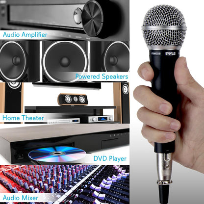 Dynamic Handheld Microphone - High Output, Zinc Alloy, Includes 15ft Cable