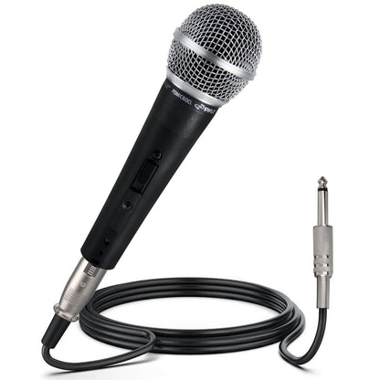 Dynamic Vocal Microphone - High Signal Output - Zinc Alloy - Includes 15ft Cable