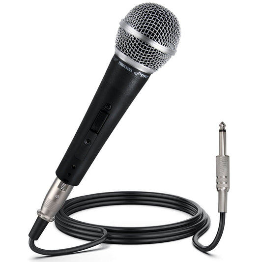 Dynamic Vocal Microphone - High Signal Output - Zinc Alloy - Includes 15ft Cable