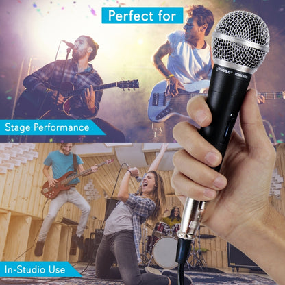 Dynamic Vocal Microphone - High Signal Output - Zinc Alloy - Includes 15ft Cable