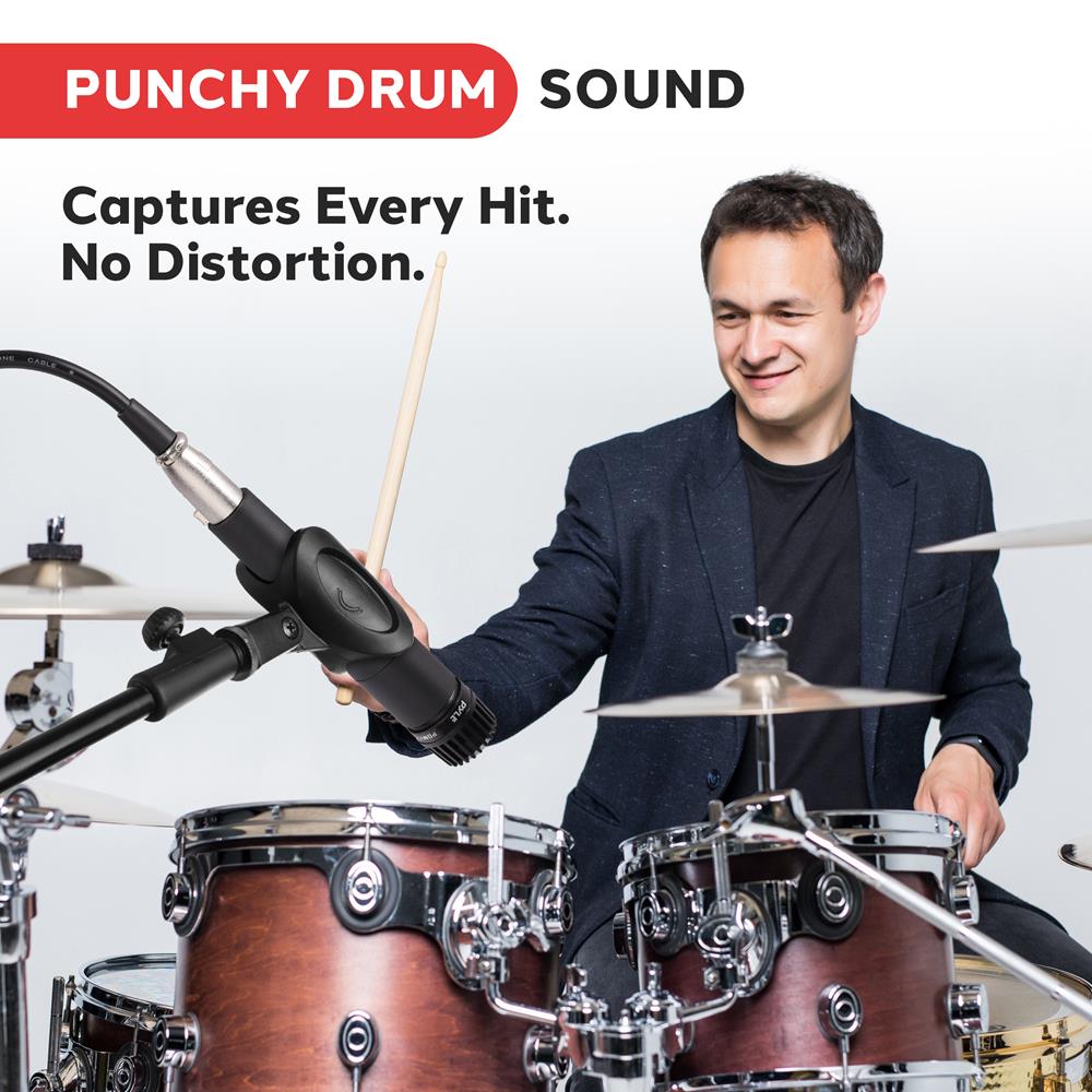 Dynamic Handheld Microphone, High Output, Built-in Pop Filter