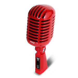 Classic Retro Vintage Microphone, Red