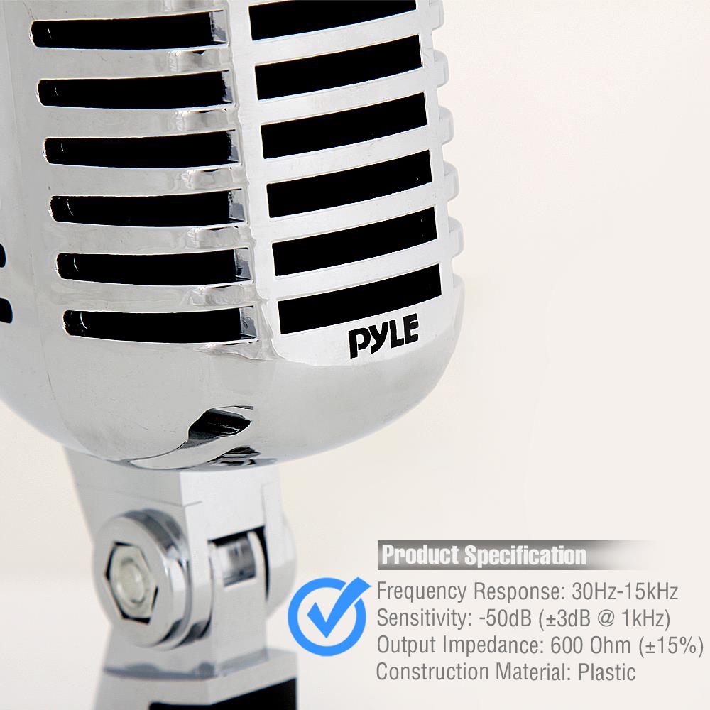 Retro Dynamic Vocal Microphone - High Clarity - Unidirectional