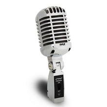 Retro Dynamic Vocal Microphone - High Clarity - Die-Cast Metal - Silver
