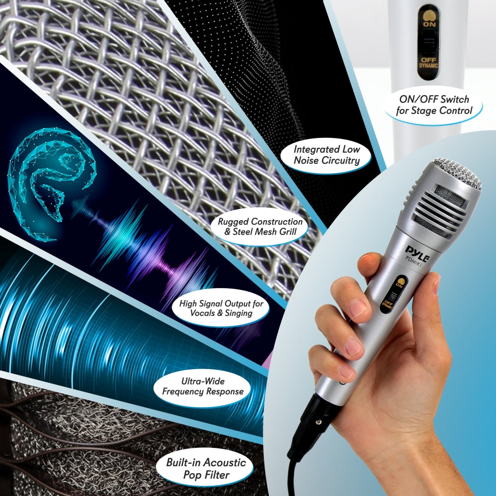 Pld Mic Xlr Dynamic Microphone NEW Pyle PDMIC59 Professional Dynamic Microphone ...