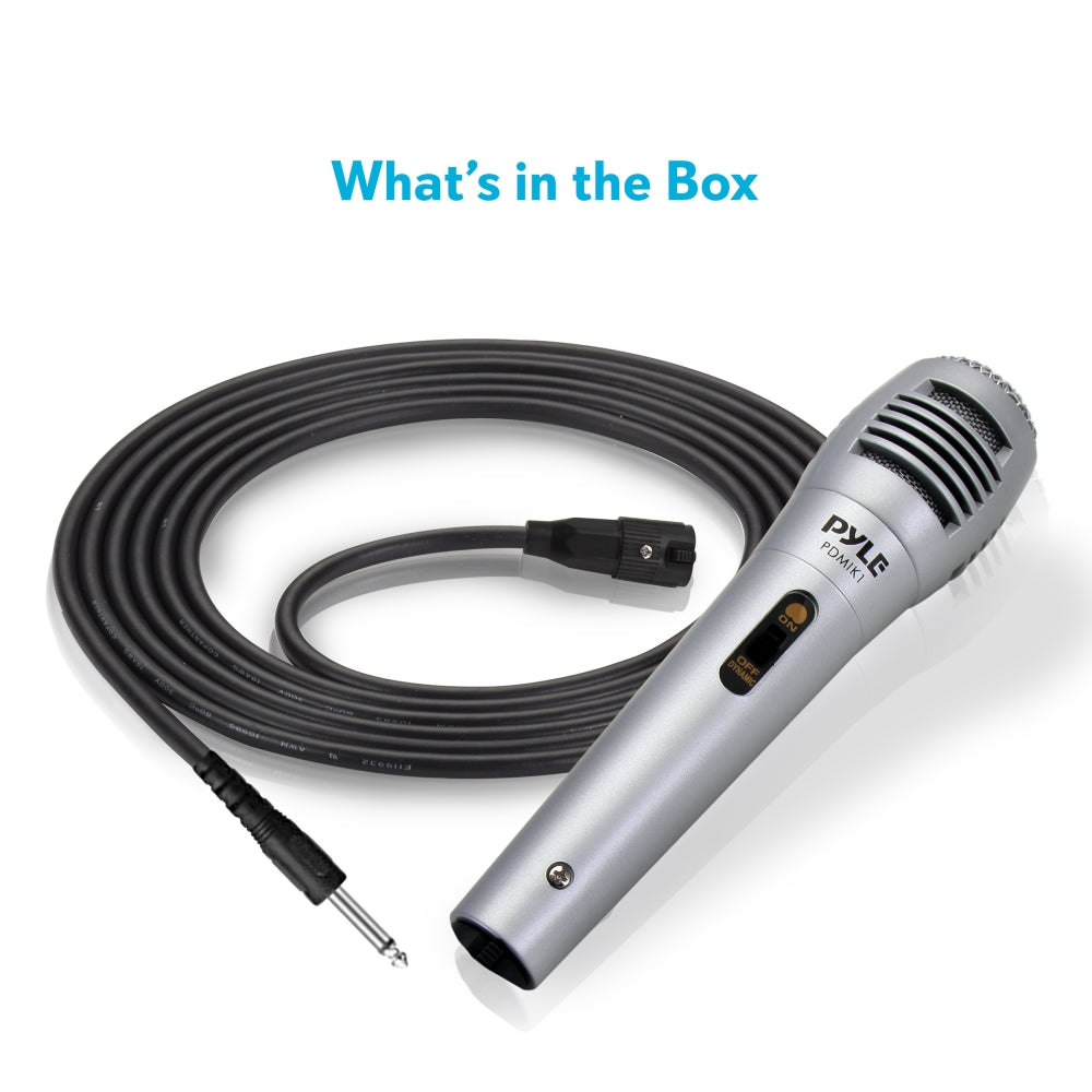 Dynamic Microphone High Output Steel Mesh Grill with 6.5 ft XLR