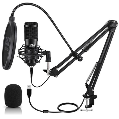 USB Microphone Kit - Studio Quality, Cardioid Condenser, Adjustable Stand