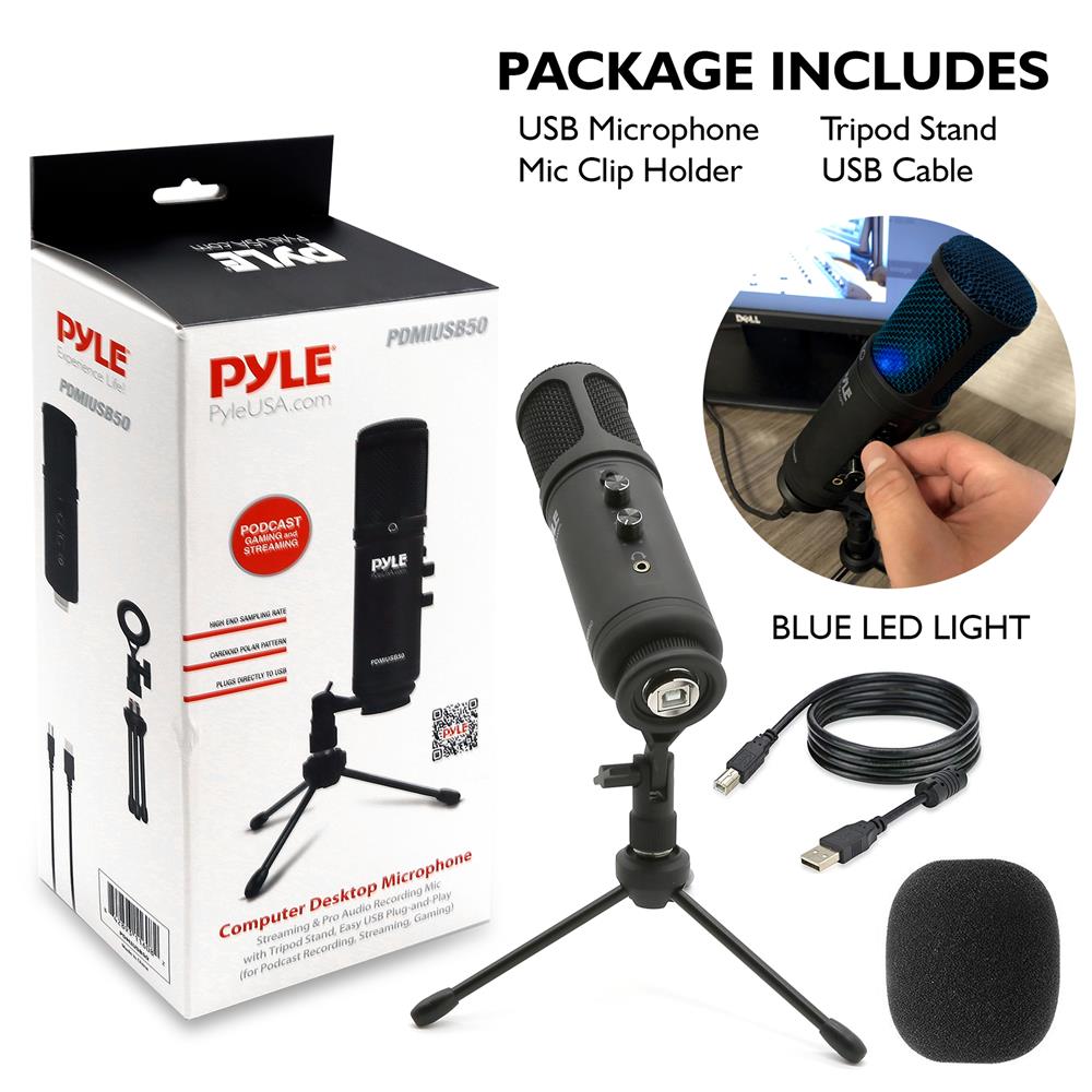 Universal Usb Computer Microphone – Pyle USA