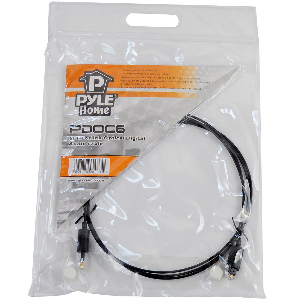 product image number 2 for Pyle 6 Ft Mini-Toslink To Toslink Optical Dig