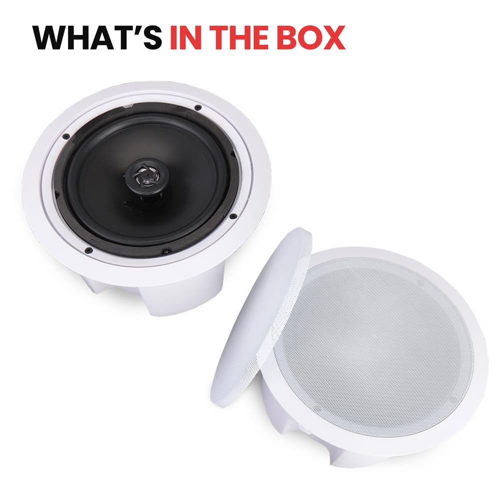 3 Pack - TDX 8 2-Way Ceiling Wall Home Theater Speaker Flush Mount White New 3 Pack - TDX 8 2-Way Ceiling Wall Home Theater Speaker Flush Mount White New