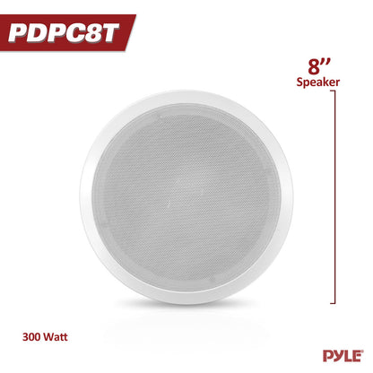 product image number 2 for Pyle 8.0'' In-Wall / Ceiling Speaker, 70V