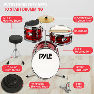 3-Pcs Kids/Junior Drum Set – Pyle USA3-Pcs Kids/Junior Drum Set – Pyle USA  