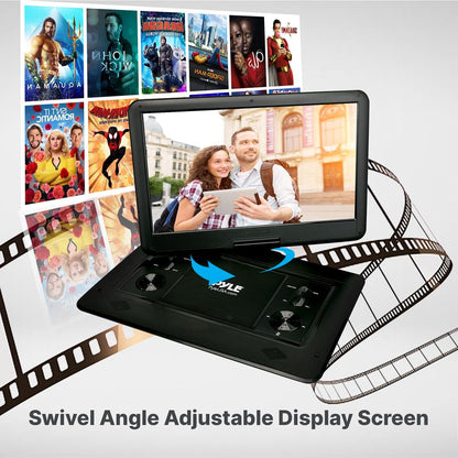 17.9’’ Portable Cd/Dvd Player - Hi-Res Hd Widescreen Display With Dual Full Range Stereo Speakers