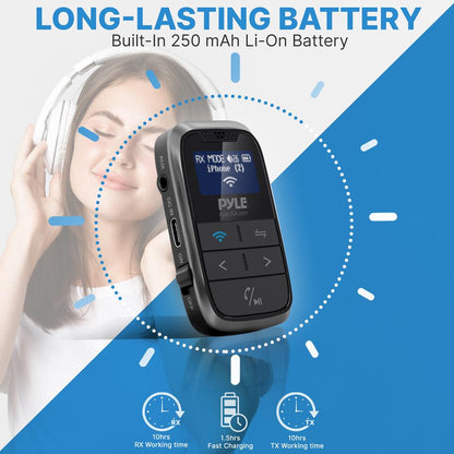 2-in-1 Bluetooth Audio Adapter - Low Latency, 5.1 Tech, Rechargeable Battery