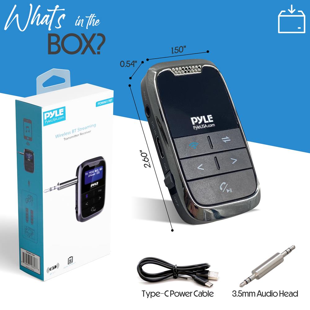 2-in-1 Bluetooth Audio Adapter - Low Latency, 5.1 Tech, Rechargeable Battery