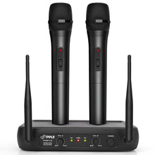 Dual Channel Wireless Mic System - Clear Sound, Adjustable Volume, VHF