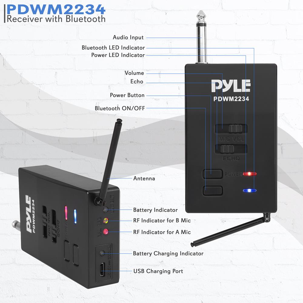 product image number 2 for Pyle Wireless Handheld Microphone System